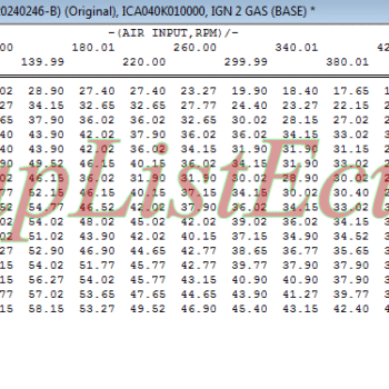 مپ لیست وینولز Bifuel XU7 CBR PTP E4(YG20240246-B) پژو 405