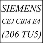 مپ لیست وینولز Petrol TU5 CEJ CBM E4(C05TRTC2) پژو 206