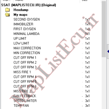 مپ لیست وینولز SSAT Bifuel E2