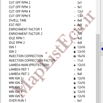 مپ لیست وینولز EZAM SB16 XUP(XU150143A_9A)