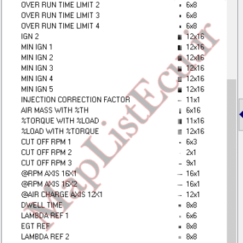 مپ لیست وینولز EZAM SB16 XUP(XU160141A_14)