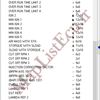 مپ لیست وینولز EZAM SB16 XUP(XU160148AB_14)